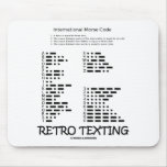 Retro Texting (Internatonal Morse Code) mousepads