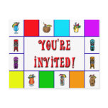 Retro Tiki Invite postcards