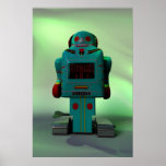 Retro Toy Robot Print