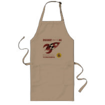 Retro Toy Rocket Advertisement Apron
