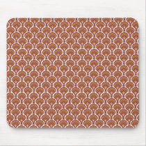 retro tree pattern - faded red-purple mouse pad