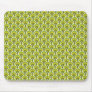 retro tree pattern - green mouse mat