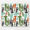 Retro Tuba Patttern mousepads