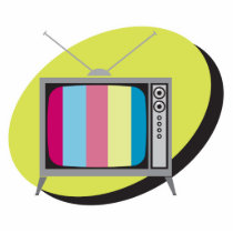 retro tv television cut out