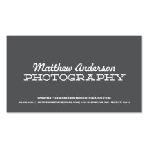 RETRO TYPE | PHOTOGRAPHY BUSINESS CARD