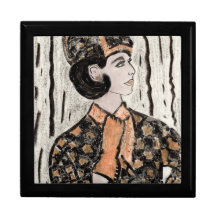 Retro Uptown Girl II Trinket Boxes