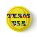 [ RETRO USA ] Flag-Filled 3D Patriotic Logo by SKO buttons