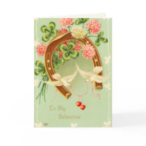 Retro Victorian Valentine's Day Card