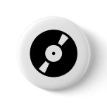 retro vinly record buttons