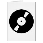 retro vinly record greeting card