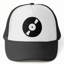 retro vinly record hats
