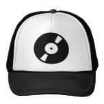 retro vinly record hats