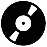 retro vinly record photo sculptures