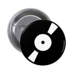 retro vinly record pin