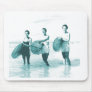 Retro Vintage Bathing Beauties Surfing Mousepads