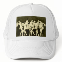 Retro Vintage Beautiful Dancing Women Ballet Dance Hat