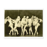 Retro Vintage Beautiful Dancing Women Ballet Dance Post Cards