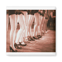 Retro Vintage Dancing Women Beautiful Dancing Legs Magnet