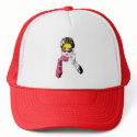 Retro Vintage Giiirrrrll! hats