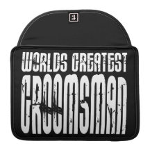 Retro Vintage Groomsmen World's Greatest Groomsman Sleeve For MacBook Pro