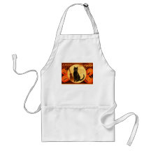 Retro Vintage Halloween A Merry Halloween Aprons