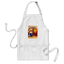 Retro Vintage Halloween Boy Carvier Aprons