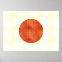 Retro Vintage Japan Flag Posters