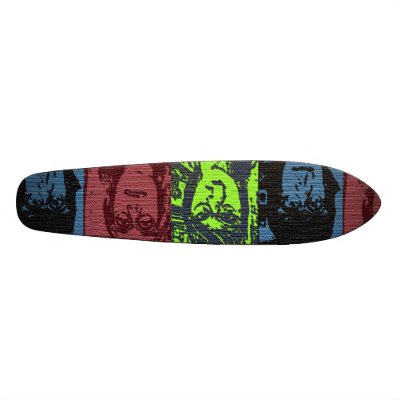 Retro Vintage Poster Style Skateoard Skateboard by 88moonunit