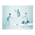 Retro Vintage Women at the Beach Bathing Post Cards
