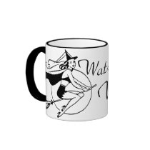 Retro Watch out for Witches Coffee Mugs