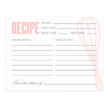 RETRO WHISK | RECIPE CARDS POST CARD
