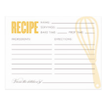 RETRO WHISK | RECIPE CARDS POST CARD