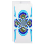 Retro white blue turntable design rack cards