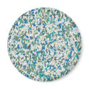 Retro White Turquoise Confetti Speckled magnets