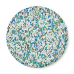 Retro White Turquoise Confetti Speckled magnets