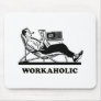 Retro Workaholic Mousemat