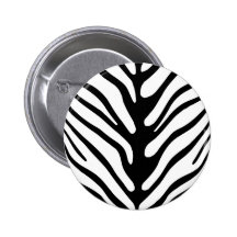 Retro Zebra Stripe Motif Pins