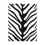 Retro Zebra Stripe Motif postcards