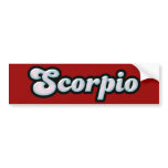 Retro Zodiac Opal bumper stickers