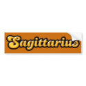 Retro Zodiac Sagittarius bumper stickers