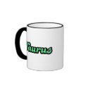 Retro Zodiac Taurus mugs