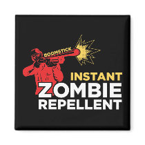 Retro Zombie Repellent, Survival Horror Fridge Magnets