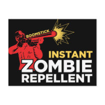 Retro Zombie Survival Horror, Boomstick Repellent Postcards