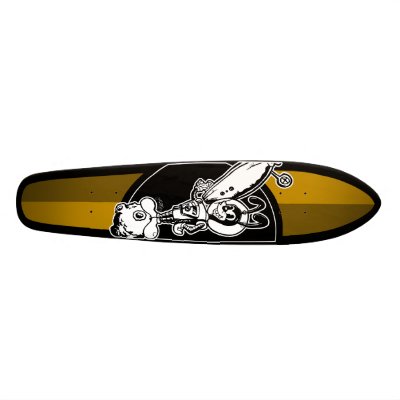 Retrotoon Skate Board by Dreamstone_24