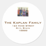 Return Address 1.5" Envelope Seal Benjamin Eric Sticker