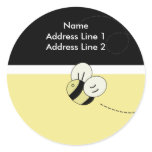 RETURN ADDRESS LABELS BEE HAPPY Bumble Bee stickers