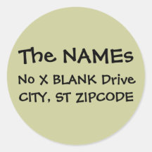 return address labels stickers