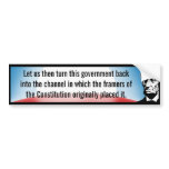 Return Government to Constitution (Lincoln) bumper stickers