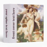 Return of Spring by Bouguereau, Vintage Angels 3 Ring Binder
