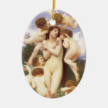Return of Spring by Bouguereau, Vintage Angels Ornaments